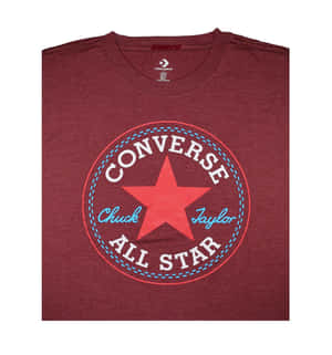 栗色 Converse Chuck Taylor All Star T恤，經典標誌 — Galaxy Z Flip7 FE 壁紙