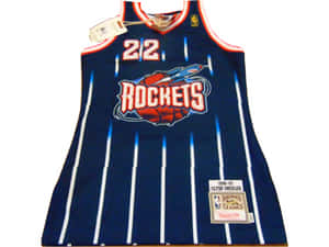 休士頓火箭隊籃球球衣，帶有22號和Clyde Drexler名牌。 — 運動 壁紙