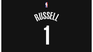 黑色籃球球衣，白色名字 Russell 和號碼 1。 — 運動 壁紙