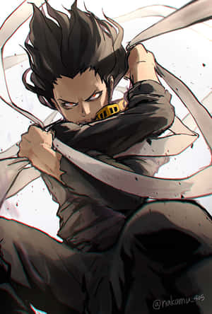動漫角色以戰鬥姿勢揮劍，表情強烈。 — 魔法少女小圓 壁紙