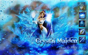 Crystal Maiden 冰法師在魔法藍色風暴中施放冰霜法術。 — 冰雪奇緣 艾莎 壁紙