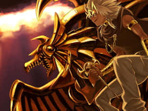動畫戰士在夕陽下騎金龍 — 凱羅·忍 壁紙