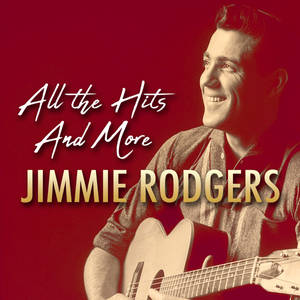 Jimmie Rodgers 在紅色專輯封面上微笑著彈奏原聲吉他。 — 亞倫·羅傑斯 壁紙