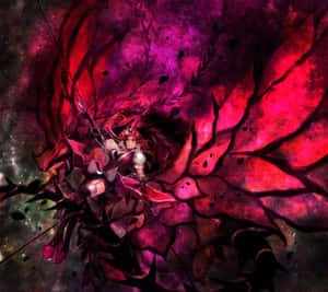 動漫戰士騎著紅龍穿越宇宙星雲。 — 伊黒小芭内 壁紙