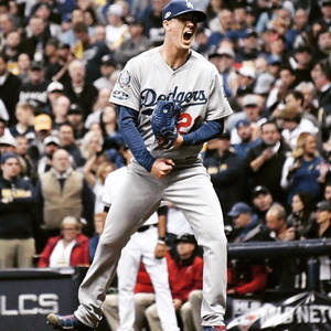 棒球選手在體育場內於歡呼的球迷面前慶祝勝利。 — 吶喊 壁紙
