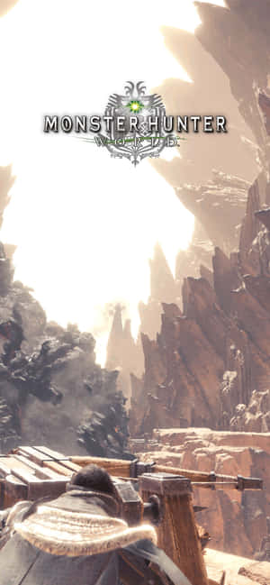 獵人在《Monster Hunter Wilds》中於黎明俯瞰峽谷。 — 電玩遊戲 GIF 壁紙