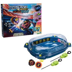 Beyblade Burst QuadStrike Thunder Edge對戰套裝，包含競技場和發射器頂部。 — 戰鬥陀螺爆裂 壁紙