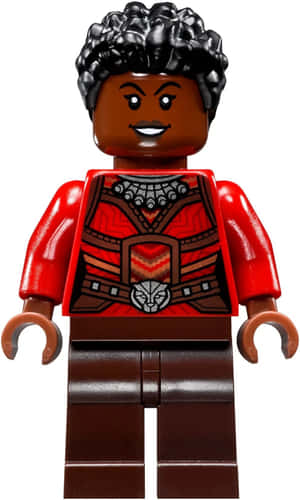 LEGO黑豹人偶，紅色軀幹和棕色褲子 — Galaxy Tab A 壁紙