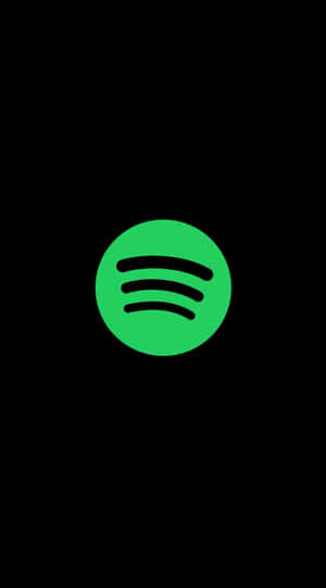 黑色背景上的Spotify標誌 — Spotify 壁紙