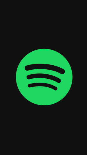 黑色背景上的Spotify標誌 — Spotify 壁紙