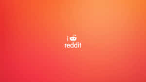 Reddit標誌在紅色到橙色漸變背景上 — 5120x2880 壁紙