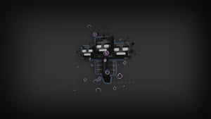 Minecraft地獄傳送門，帶有發光粒子，背景深色 — 我的世界苦力怕 壁紙