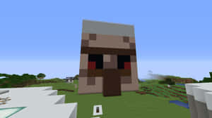 一個Minecraft殭屍在草地上，背景是藍天。 — 像素藝術 壁紙