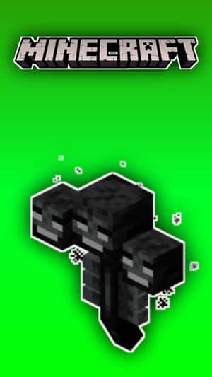 Minecraft苦力怕在綠色背景上有煙霧粒子 — 我的世界苦力怕 壁紙
