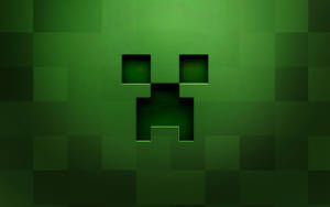 來自Minecraft的威脅性綠色像素化苦力怕臉。 — 我的世界 壁紙