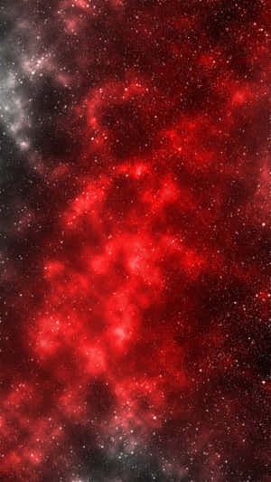 深空中充滿星星的紅色星雲 — 宇宙 壁紙