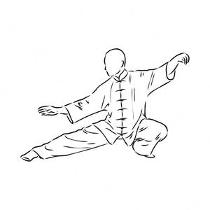 穿著傳統服裝以流暢動作練習太極的人。 — 運動 壁紙
