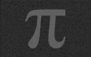 圓周率符號疊加在滾動的數學數字上 — 插畫 壁紙