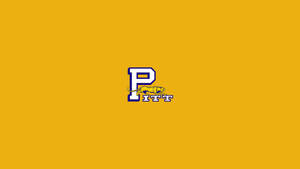 Pitt Panthers標誌，金色背景上有跳躍的黑豹和字母P — 卡羅來納黑豹隊 壁紙