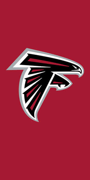紅色背景上的亞特蘭大獵鷹隊NFL標誌 — 漫威標誌 壁紙
