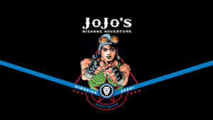 JoJo的奇妙冒險角色約瑟夫·喬斯達身穿綠色襯衫和護目鏡指向前方。 — 比利·哈格羅夫 壁紙