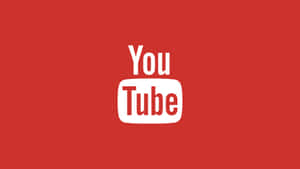 紅色背景上的YouTube標誌 — YouTube 標誌 壁紙