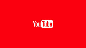 紅色背景上的YouTube標誌