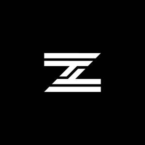 黑色背景上的簡約白色Z標誌 — 字母 Z 壁紙
