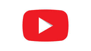 帶有紅色圓角矩形和白色三角形的 YouTube 標誌。 — YouTube 標誌 壁紙