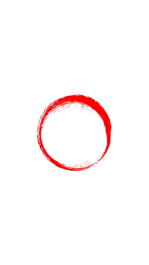 白色背景上的紅色筆觸圓圈 — 血源詛咒 壁紙