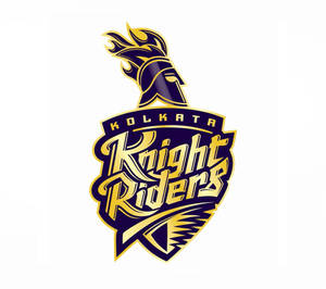 Kolkata Knight Riders板球隊標誌，帶有騎士頭盔和火焰設計。 — 加爾各答騎士隊 壁紙