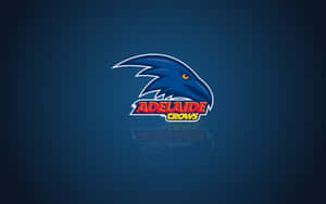 Adelaide Crows 體育隊伍標誌，藍色烏鴉和紅色文字在深藍色背景上。 — 阿德雷德 壁紙