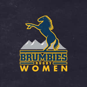 Brumbies Rugby Women 團隊標誌，特色為山頂上的躍馬。 — 野生動物 壁紙