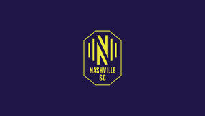 Nashville SC 足球隊標誌，黃色，海軍藍色背景 — 運動 壁紙