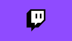 紫色背景上的 Twitch 標誌圖標 — 遊戲玩家標誌 壁紙