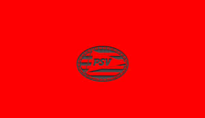 紅色背景上的PSV標誌 — 低對比 壁紙
