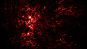 深空中帶有明亮星星的火紅色星雲 — 星際效應 壁紙