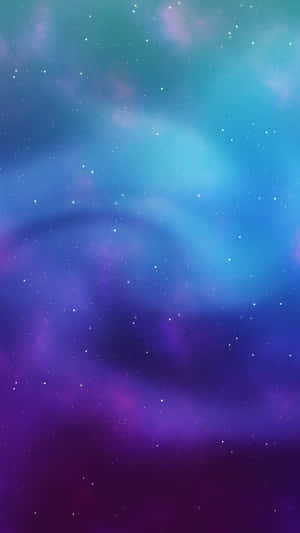 鮮豔的宇宙星雲，帶有旋轉的藍色和紫色以及閃爍的星星。 — 美學藍色 iPhone 壁紙