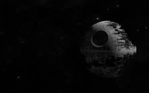 死星太空站漂浮在佈滿星星的黑暗中 — 星際大戰 壁紙