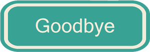 青綠色標誌，白色文字寫著 Goodbye — 掰掰 壁紙