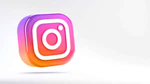白色背景上帶有漸變顏色的光澤Instagram標誌 — Instagram限時動態 壁紙