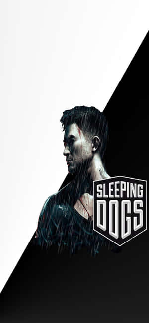 一個帶有疤痕、被雨淋濕的男人在Sleeping Dogs的遊戲桌布中。 — 電玩遊戲 GIF 壁紙