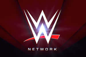 深紅色背景上帶有發光白色和紅色設計的WWE Network標誌。 — Off white 標誌 壁紙