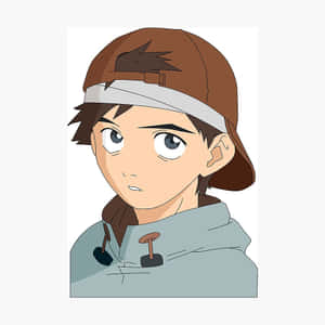 戴帽子和連帽衫的動漫男孩，表情嚴肅 — 火影忍者角色 GIF 壁紙