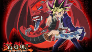 動漫角色遊戲在《遊戲王！劇場版》中與紅龍決鬥。