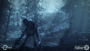 來自《Fallout 76》遊戲中霧林裡的突變生物。 — 異塵餘生 GIF 壁紙
