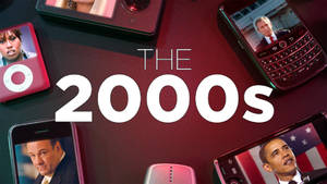 來自2000年代的復古科技產品，在螢幕上顯示著名人物。