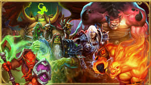 奇幻遊戲角色以火焰和魔法戰鬥。 — 電玩遊戲 GIF 壁紙