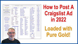 男人查看帶有教程標題的Craigslist網頁。