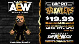 卡通摔角手Malakai Black以19.99美元推廣AEW Micro Brawlers。 — 荷蘭 壁紙